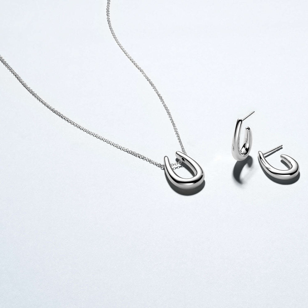 Sterling Silver Goccia Parvus Pianura Necklace SJ-N2486