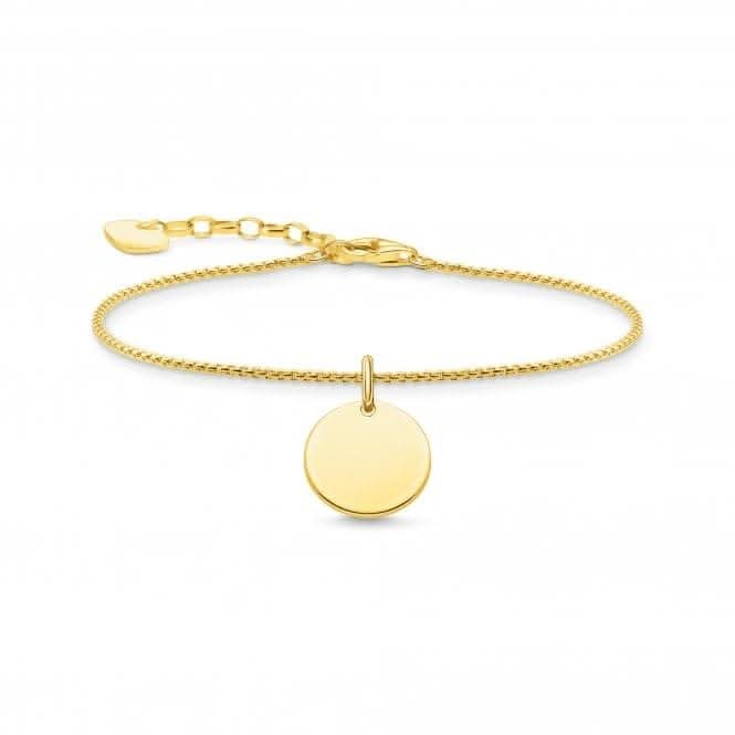 Sterling Silver Gold Bracelet A1960-413-39-L19V