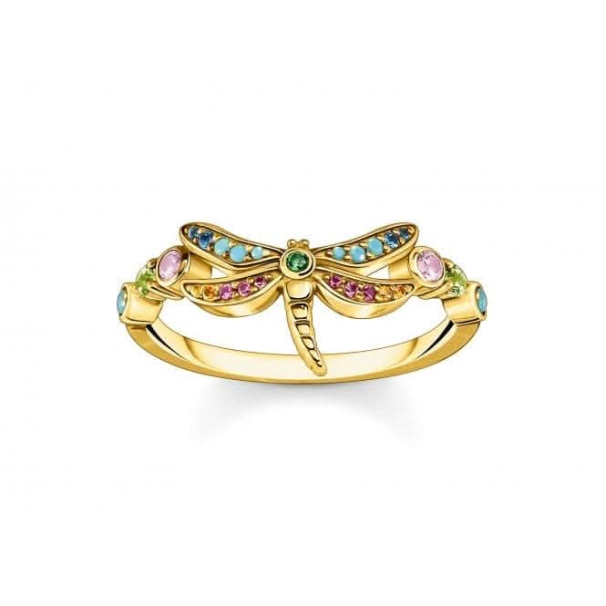 Sterling Silver Gold Plated Dragonfly Ring TR2383 - 315 - 7Thomas Sabo Sterling SilverTR2383 - 315 - 7 - 48