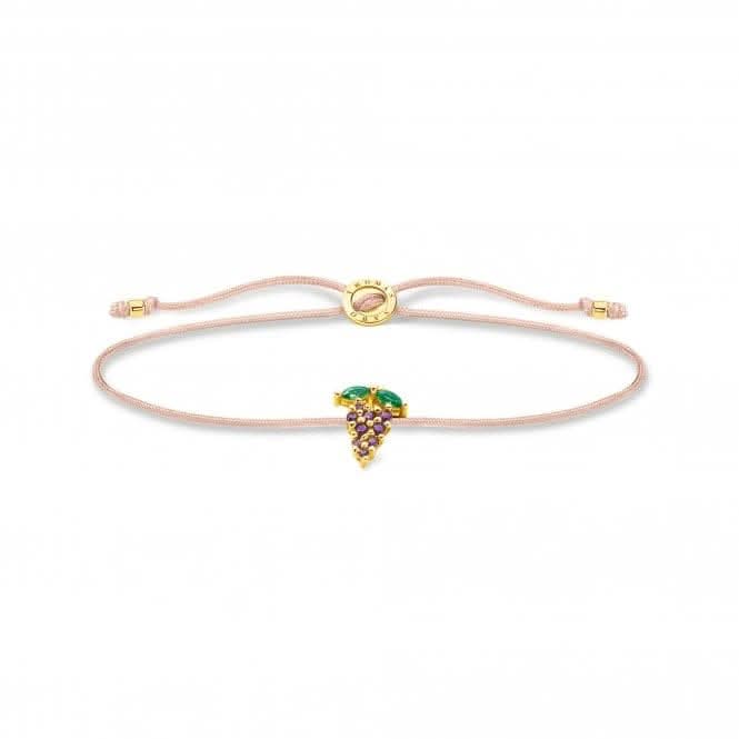 Sterling Silver Gold Plated Grapes Bracelet LS127-472-7-L20V