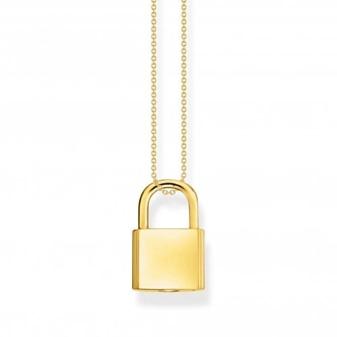 Sterling Silver Gold Plated Key Necklace KE2130-413-39-L45V