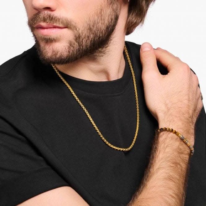 Sterling Silver Gold Plated Venezia Necklace KE1110-413-39