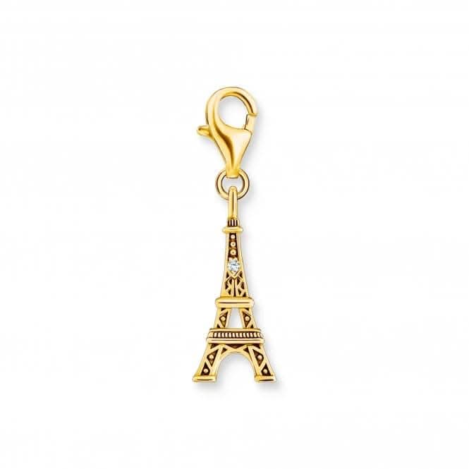 Sterling Silver Gold Plated Zirconia Eiffel Tower Charm 2075 - 414 - 39Thomas Sabo Charm Club Charmista2075 - 414 - 39