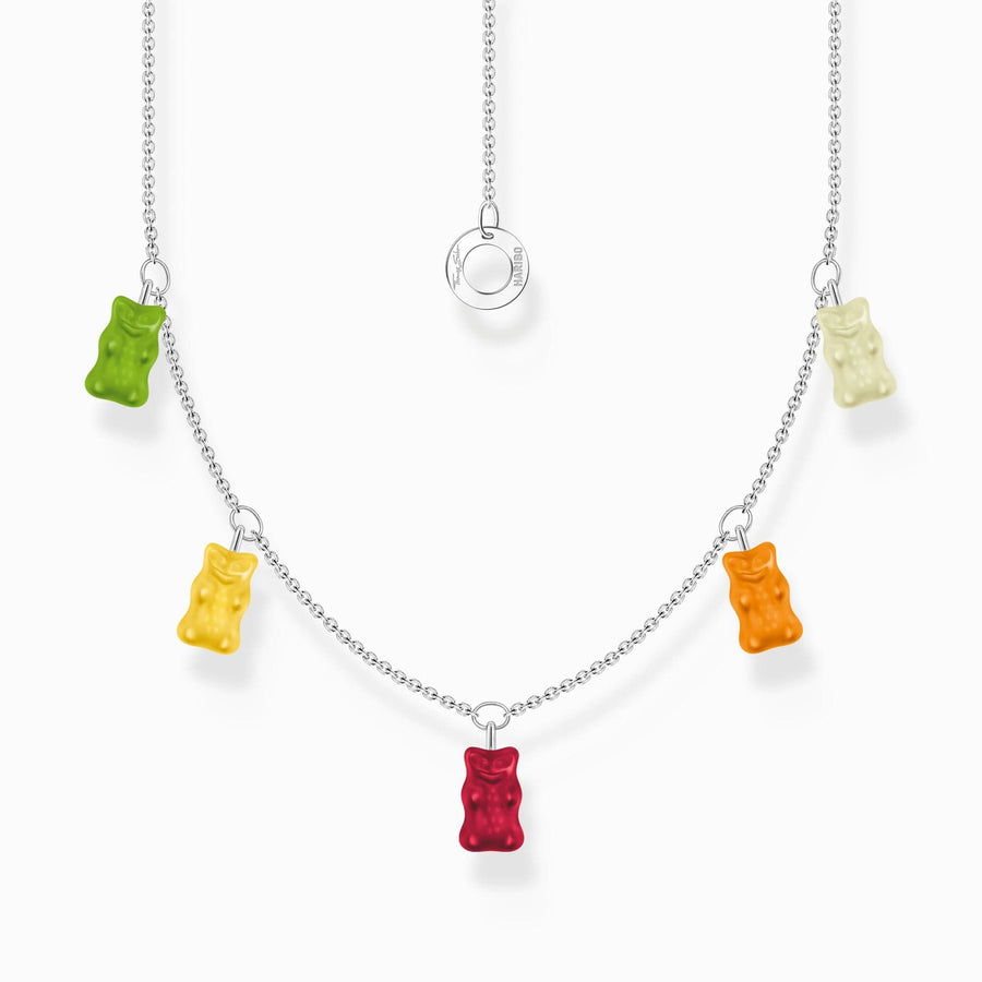 Sterling Silver HARIBO Colourful Goldbears Necklace KE2205-017-7-L45V