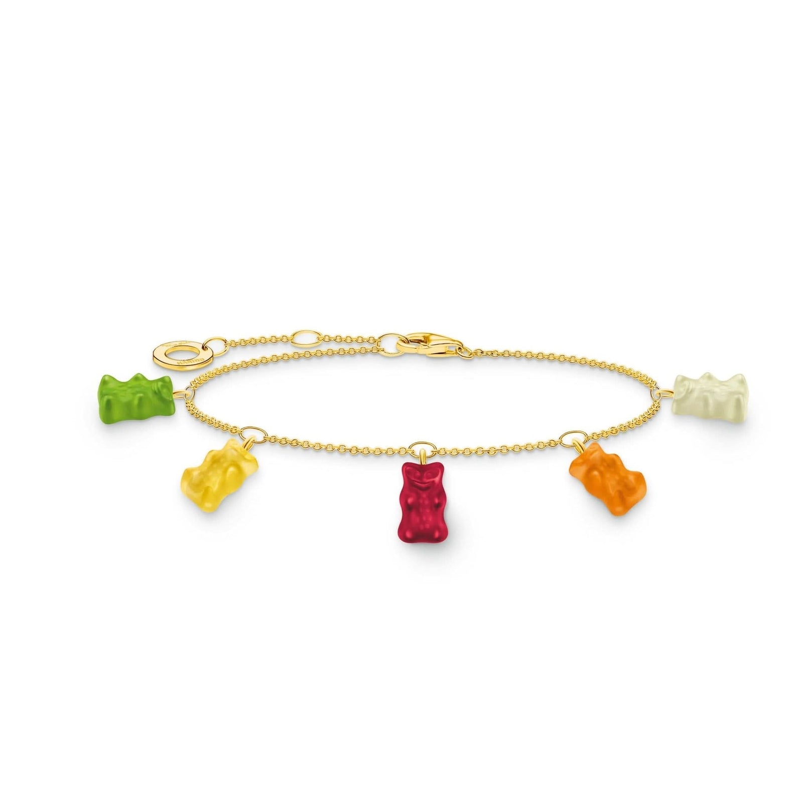 Sterling Silver HARIBO Gold Plated Colourful Goldbears Bracelet A2152 - 413 - 7 - L19VThomas Sabo Sterling SilverA2152 - 413 - 7 - L19V