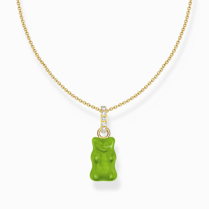 Sterling Silver HARIBO Gold Plated Zirconia Green Goldbears Necklace KE2209 - 414 - 6 - L45VThomas Sabo Sterling SilverKE2209 - 414 - 6 - L45V