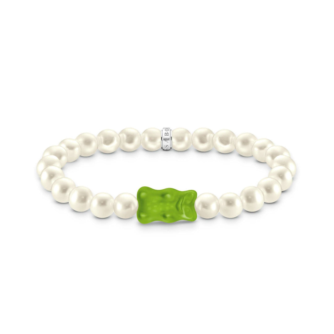 Sterling Silver HARIBO Green Goldbears Pearl Bracelet A2154 - 017 - 6Thomas Sabo Sterling SilverA2154 - 017 - 6 - L15