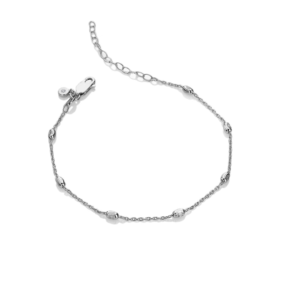 Sterling Silver HD X TG Oval Bracelet DL681
