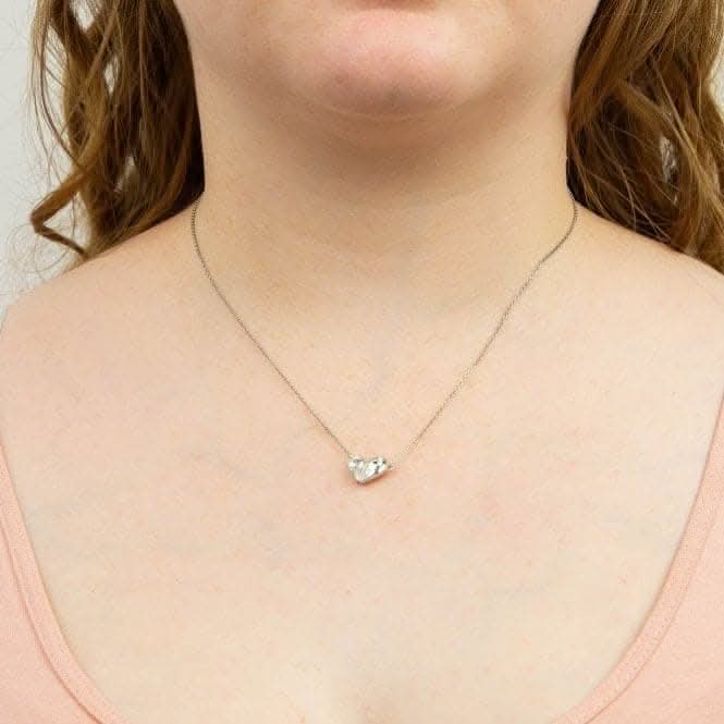 Fiorelli Silver Heart Crystal Necklace N4483C