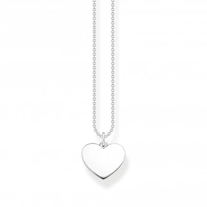 Sterling Silver Heart Necklace KE2128-001-21-L45V