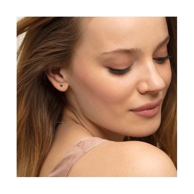 Sterling Silver Hearts Ear Studs H1970-001-12