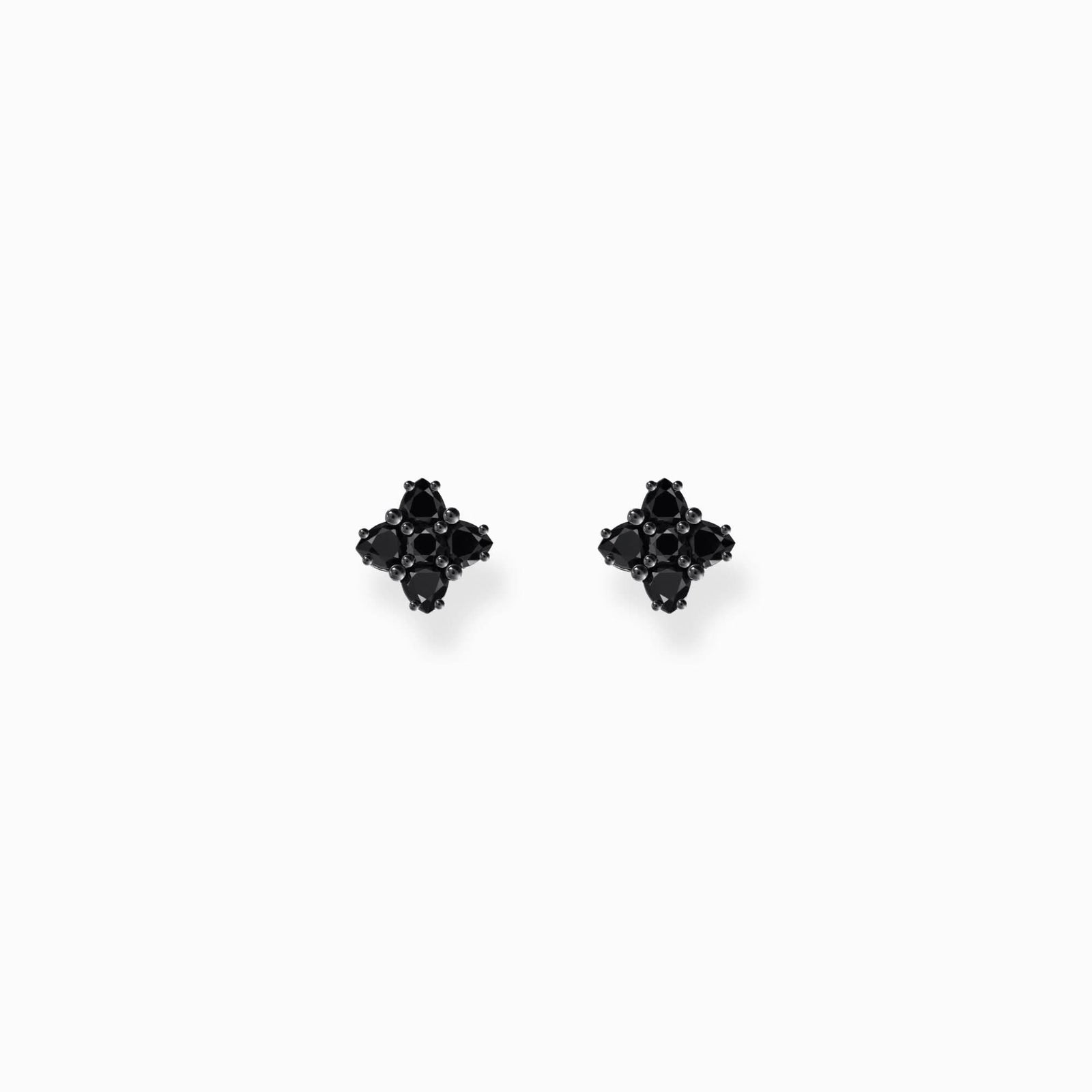 Sterling Silver Heritage Cross Black Zirconia Stud Earrings H2171 - 643 - 11Thomas Sabo Sterling SilverH2171 - 643 - 11