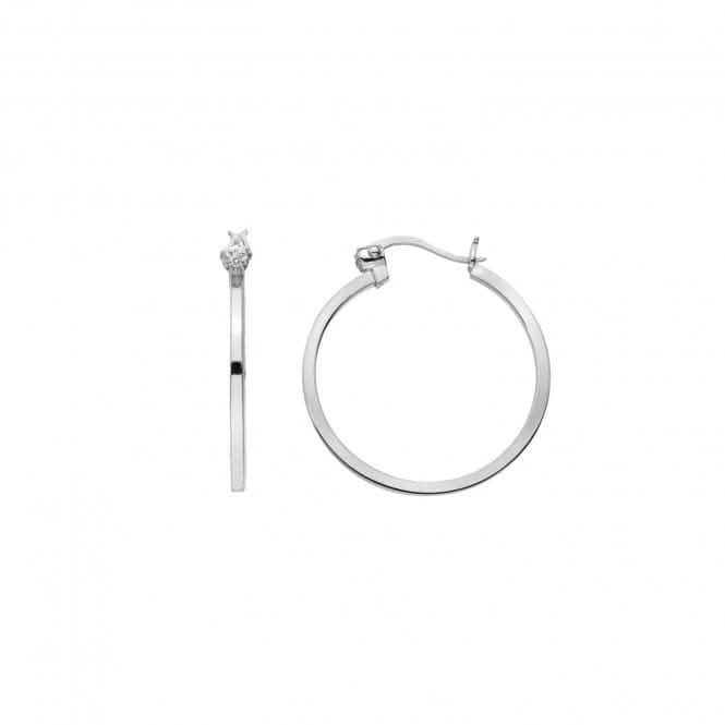 Sterling Silver Hoop Earrings DE625