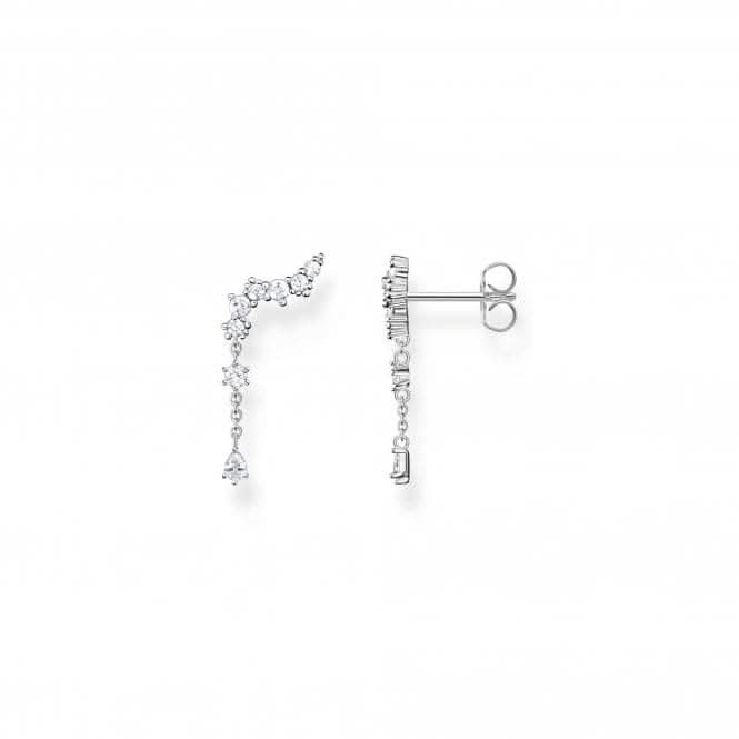 Sterling Silver Ice Crystal Ear Climber H2254-051-14