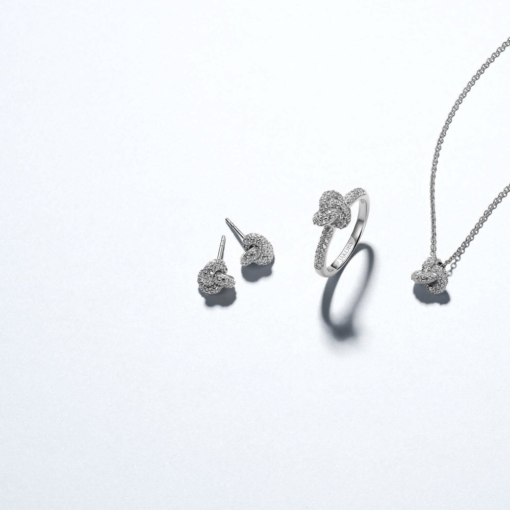 Sterling Silver Imperia Piccolo Necklace SJ-N10751-CZ