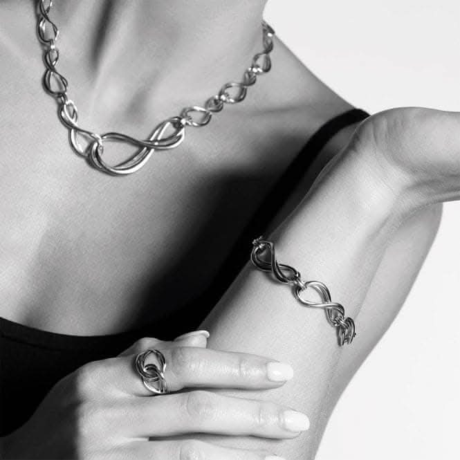 Sterling Silver Infinity Grande Link Bracelet 71164RP
