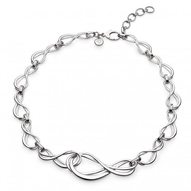 Sterling Silver Infinity Grande Link Collar Necklace 91164RP