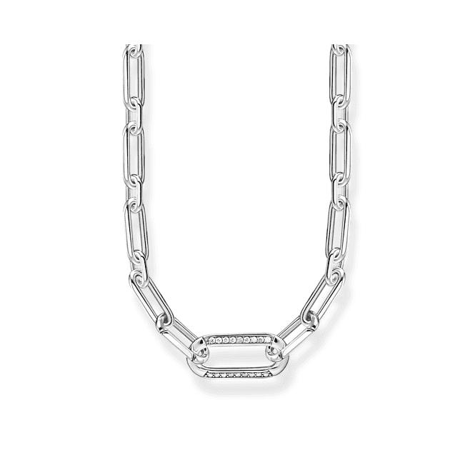 Sterling Silver Links Necklace KE2110-643-14-L45V