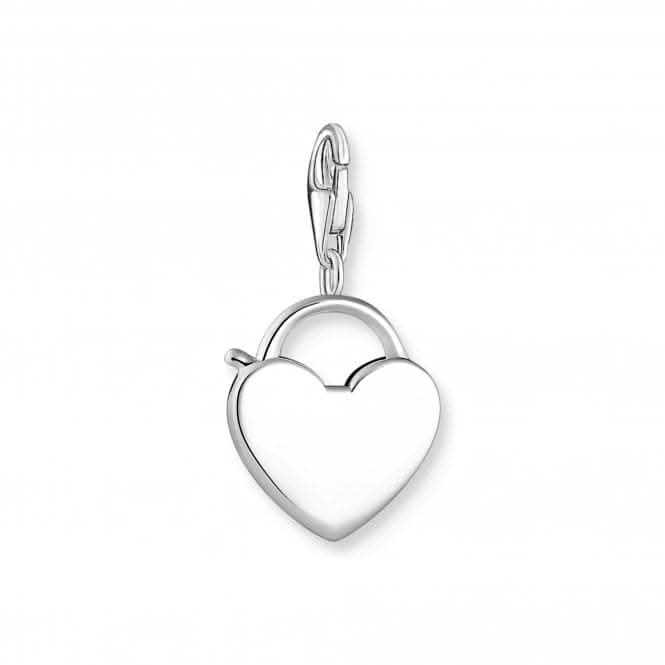 Sterling Silver Lock Heart Charm 0009 - 001 - 12Thomas Sabo Charm Club0009 - 001 - 12