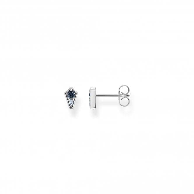 Sterling Silver Magic Stars Blue Ear Studs H2210-667-1