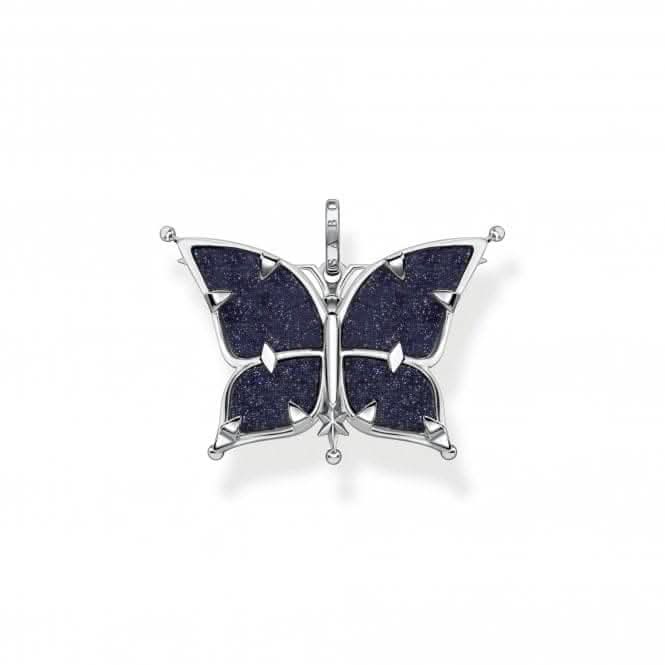 Sterling Silver Magic Stars Butterfly Pendant PE929-945-7