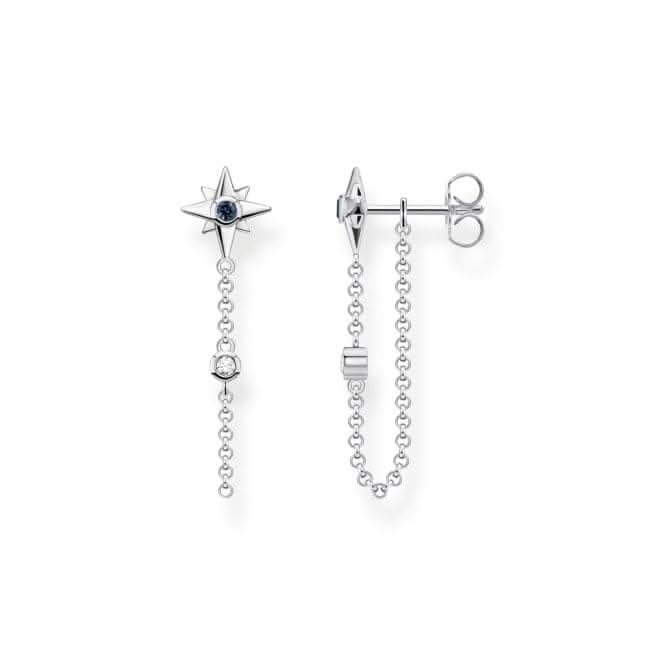 Sterling Silver Magic Stars Chain Earrings H2208-347-7