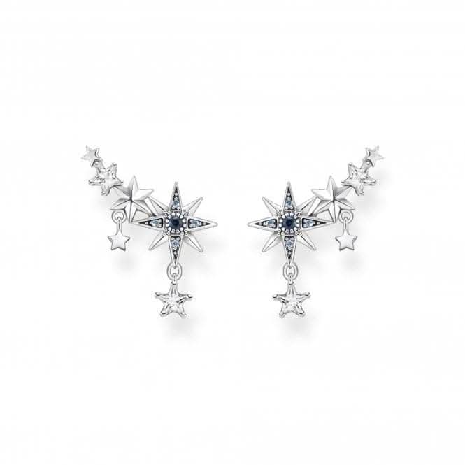 Sterling Silver Magic Stars Ear Climbers H2223-945-7