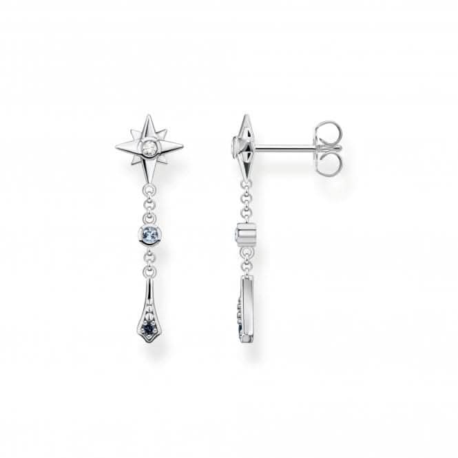 Sterling Silver Magic Stars Elegant Drop Earrings H2209-945-7