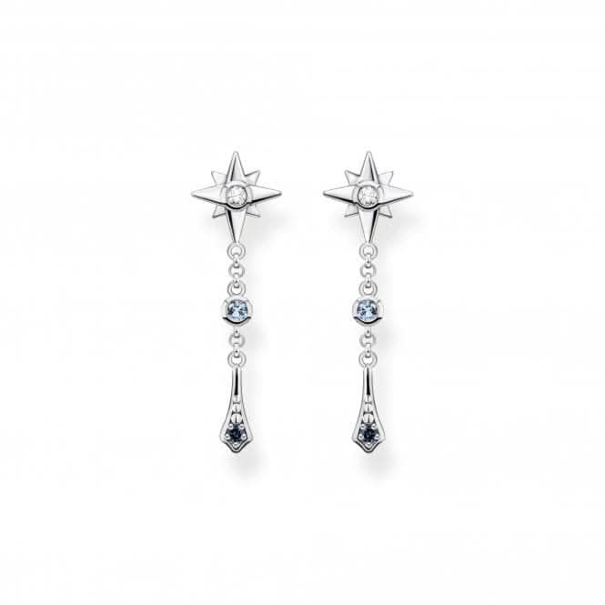 Sterling Silver Magic Stars Elegant Drop Earrings H2209-945-7