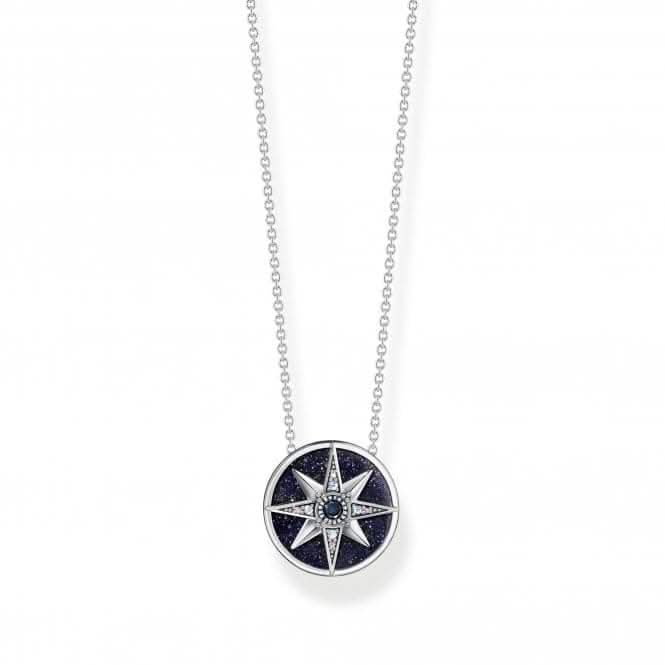 Sterling Silver Magic Stars Ornament Necklace KE2140-945-7-L45V
