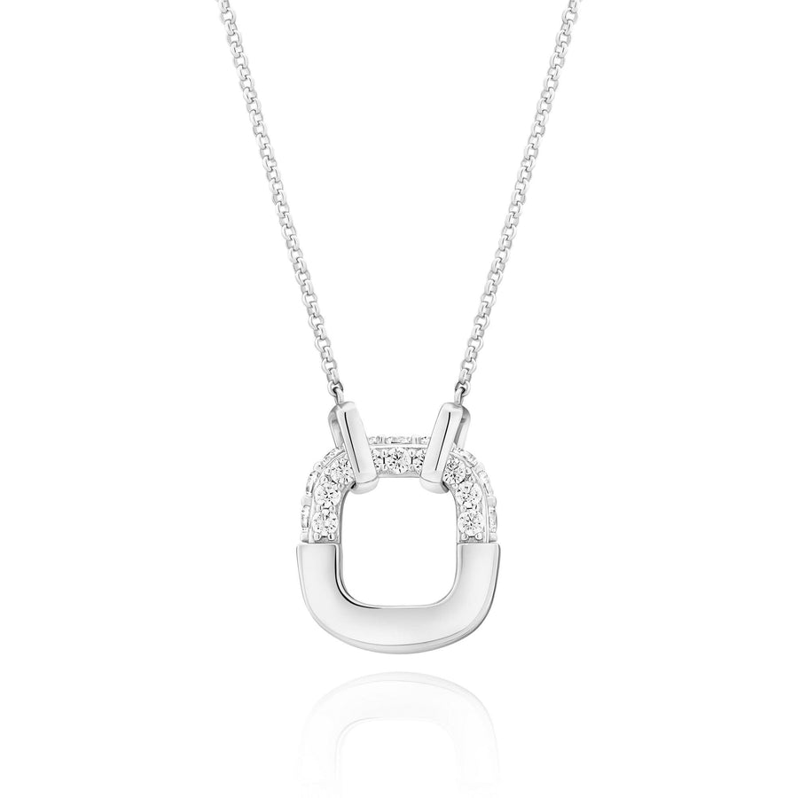 Sterling Silver Maratea Necklace SJ-N2453-CZ