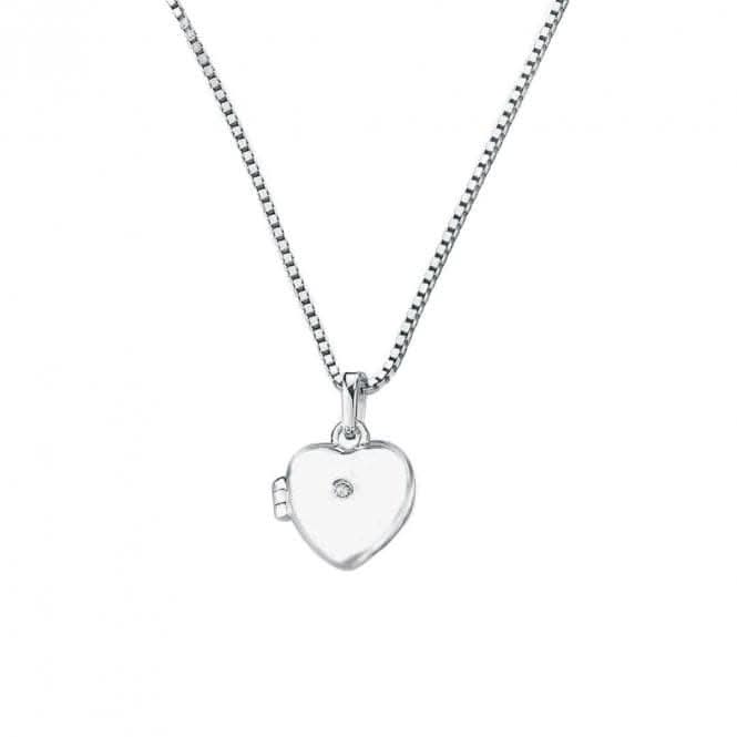 Sterling Silver Medium Heart Locket Pendant P2549