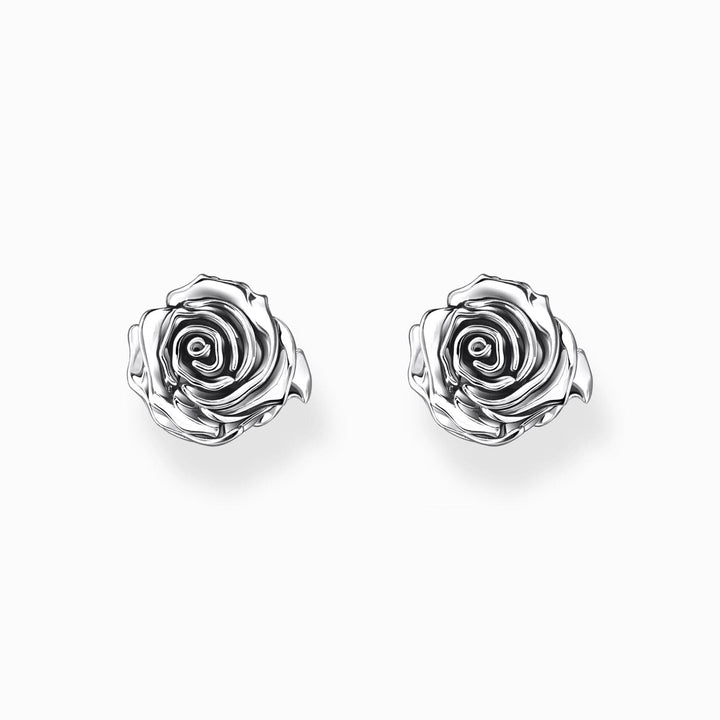 Sterling Silver Midnight Rose Ear Studs H2323 - 637 - 21Thomas Sabo Sterling SilverH2323 - 637 - 21