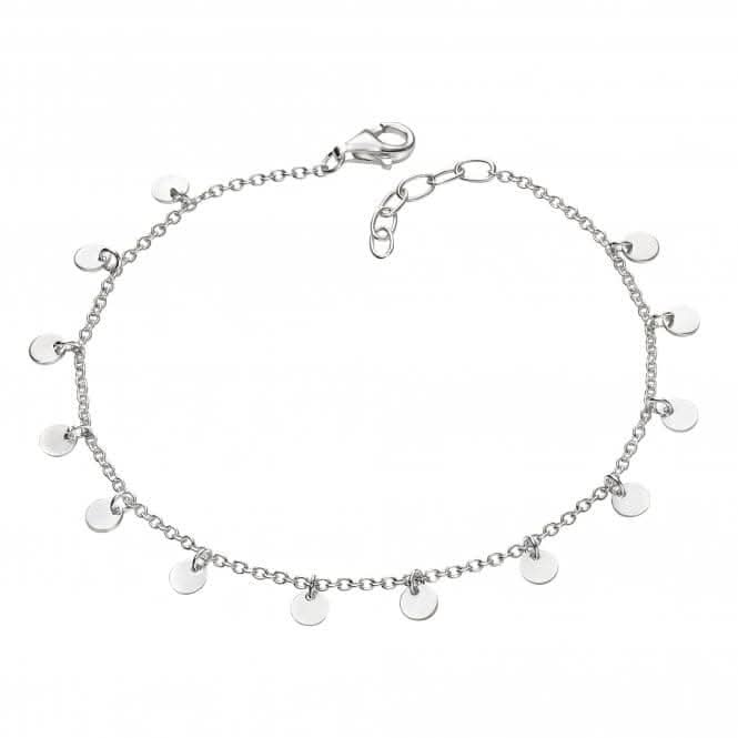 Sterling Silver Mini Disc Bracelet B5243