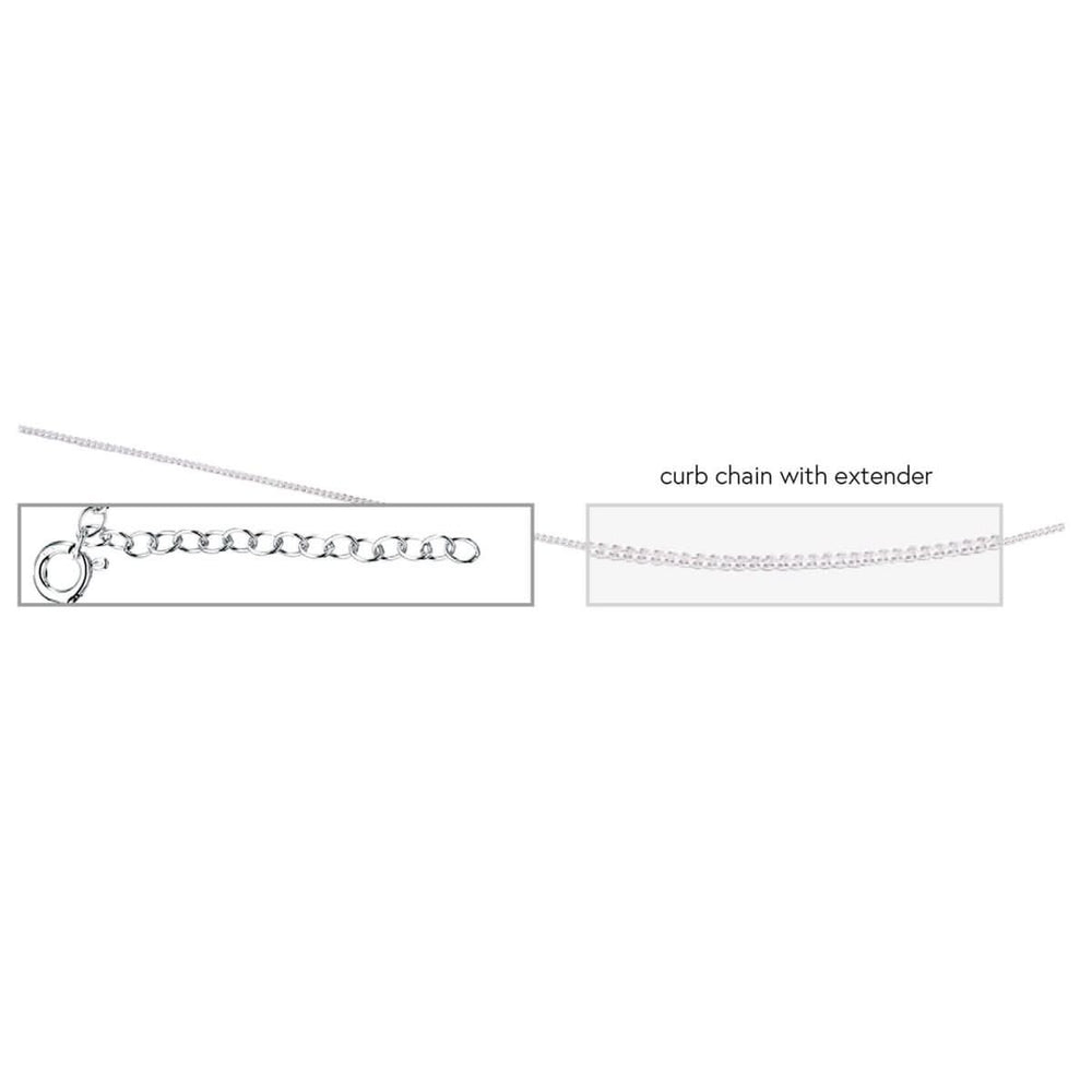 Sterling Silver N2326 Curb Extender Chain N4388