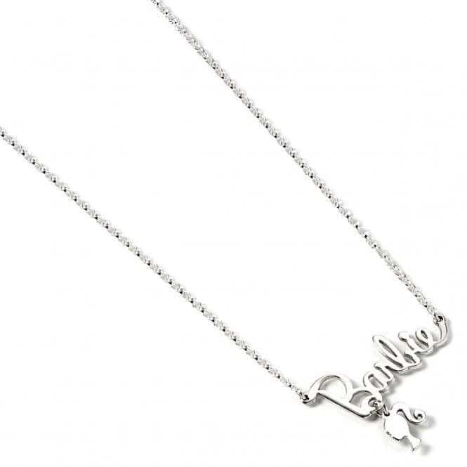 Sterling Silver Necklace Name Logo Silhouette Charm  BMSN0022