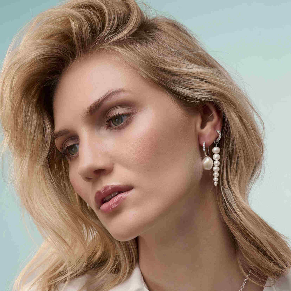 Sterling Silver Padua Uno Earrings SJ-E2443-PCZ