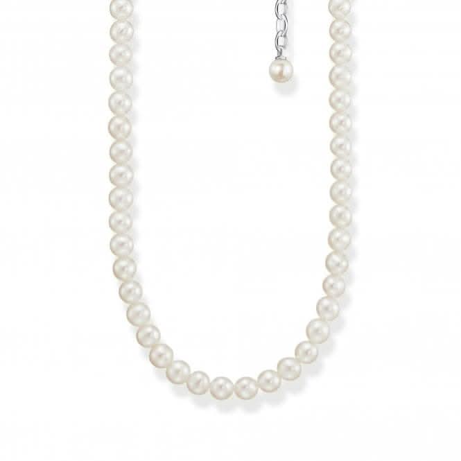 Sterling Silver Pearl Necklace KE2116-167-14-L45V