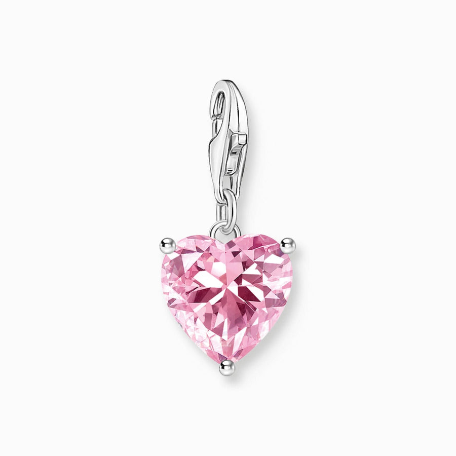 Sterling Silver Pink Heart Charm 2205-051-9