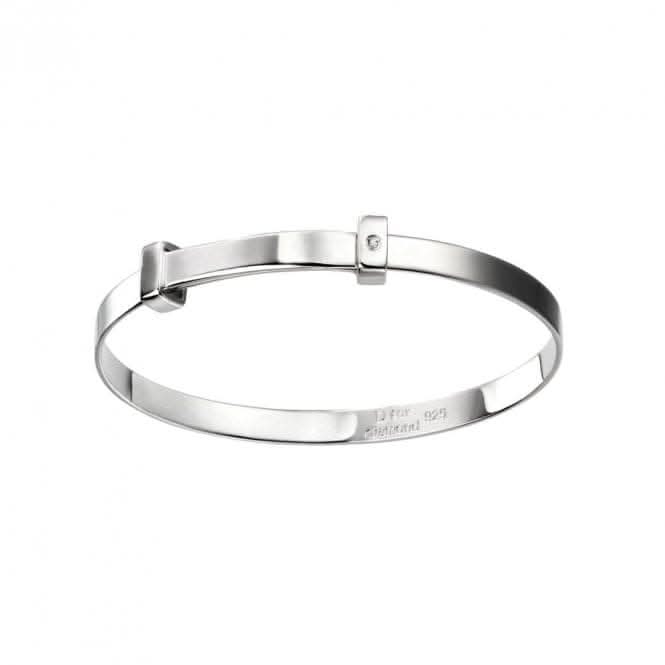Sterling Silver Plain Bangle B5060