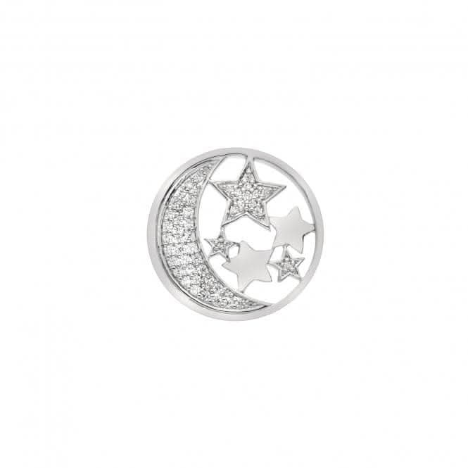 Sterling Silver Plate Notturno 25mm Coin EC516