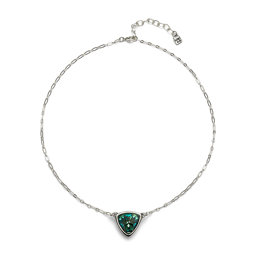 Sterling Silver Plated Ser Camaleonica Multicoloured Necklace COL2009VRDMTL0U