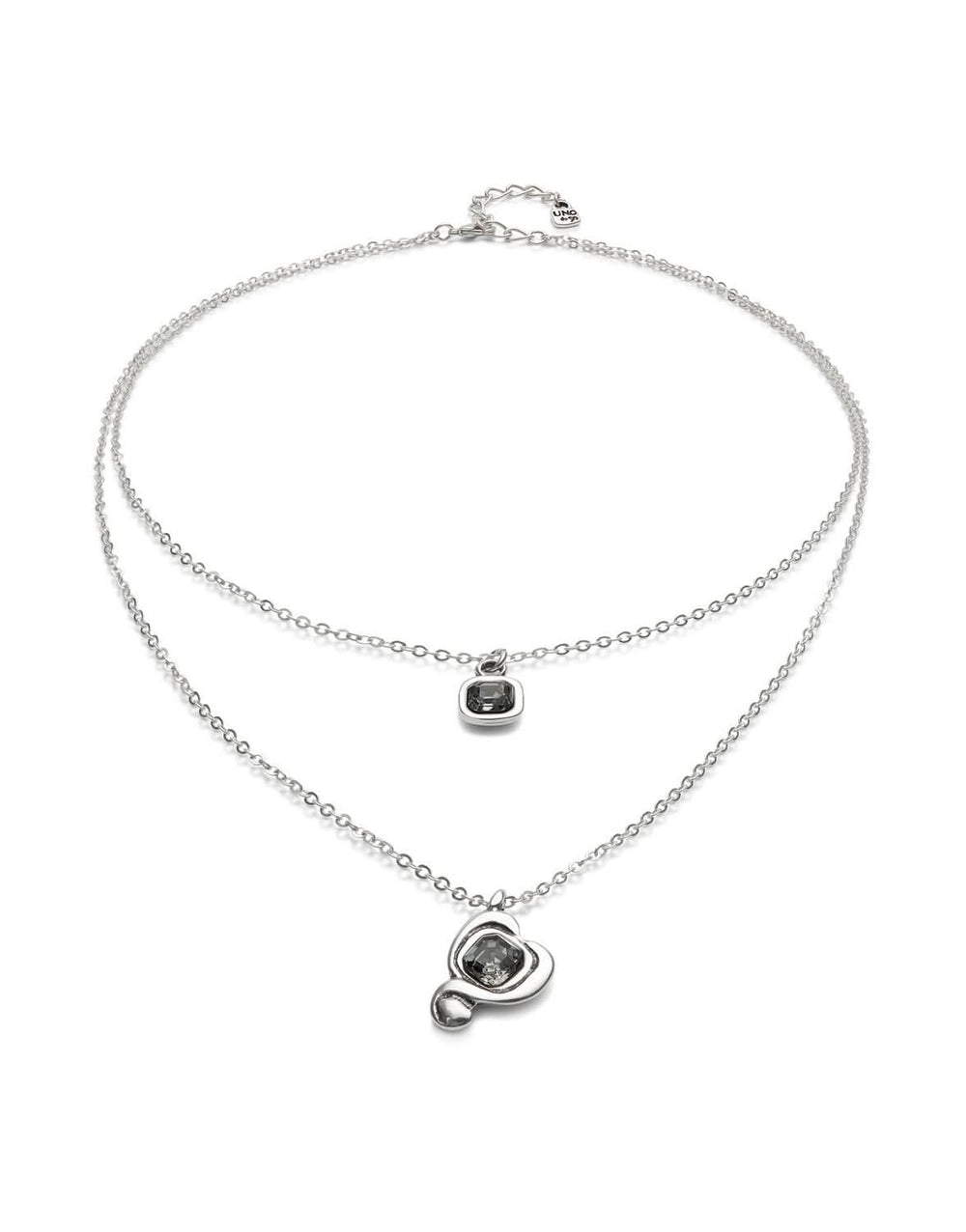Sterling Silver Plated Ser Expresiva Black Pendant COL2002NGRMTL0U
