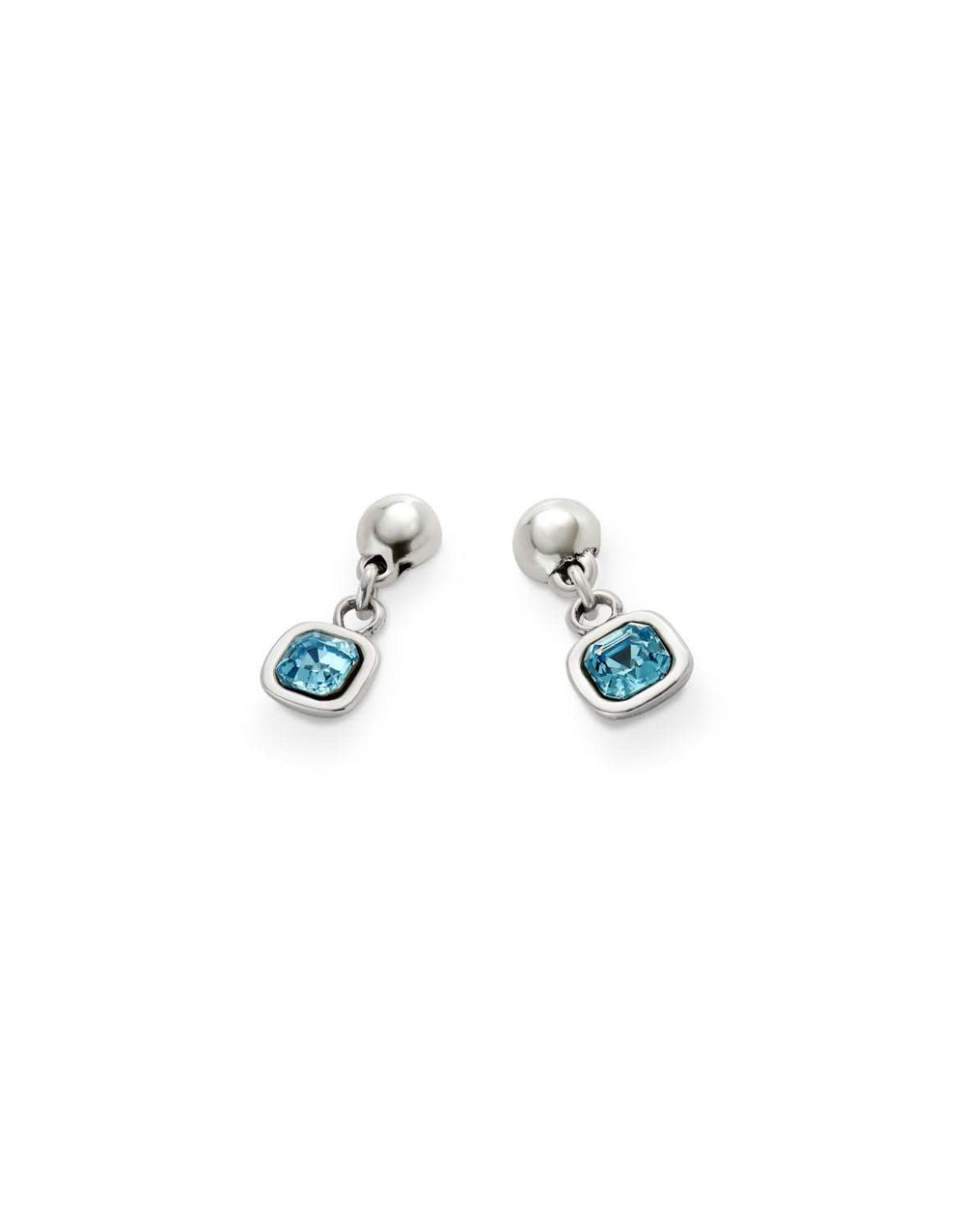Sterling Silver Plated Ser Expresiva Blue Earrings PEN0998AZCMTL0U
