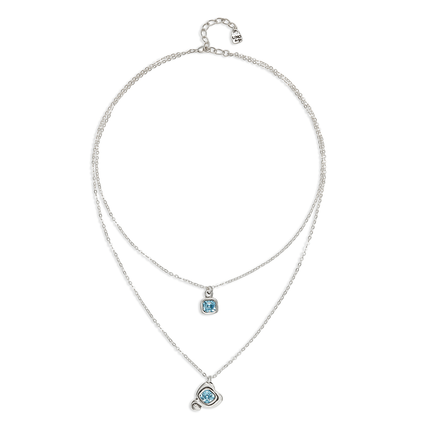 Sterling Silver Plated Ser Expresiva Blue Pendant COL2002AZCMTL0U