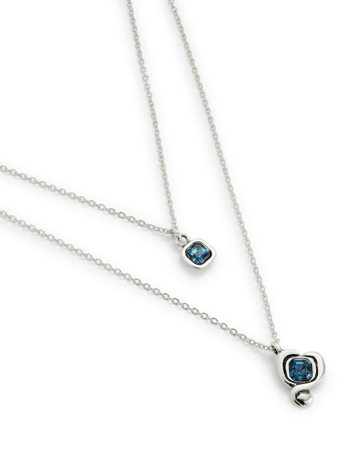 Sterling Silver Plated Ser Expresiva Blue Pendant COL2002AZOMTL0UUNOde50COL2002AZOMTL0U