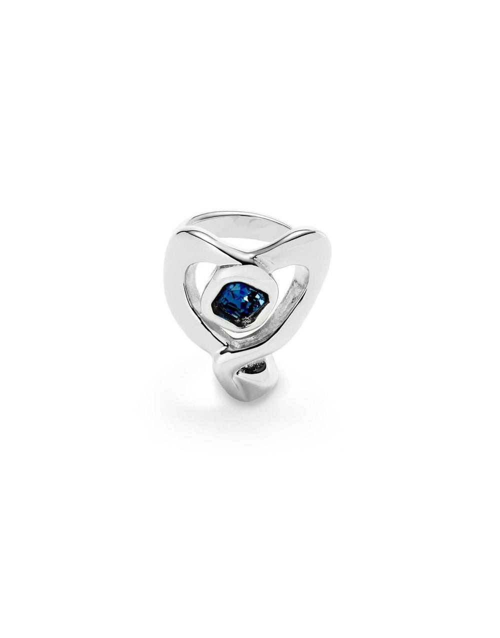 Sterling Silver Plated Ser Expresiva Blue Ring ANI0842AZOMTL