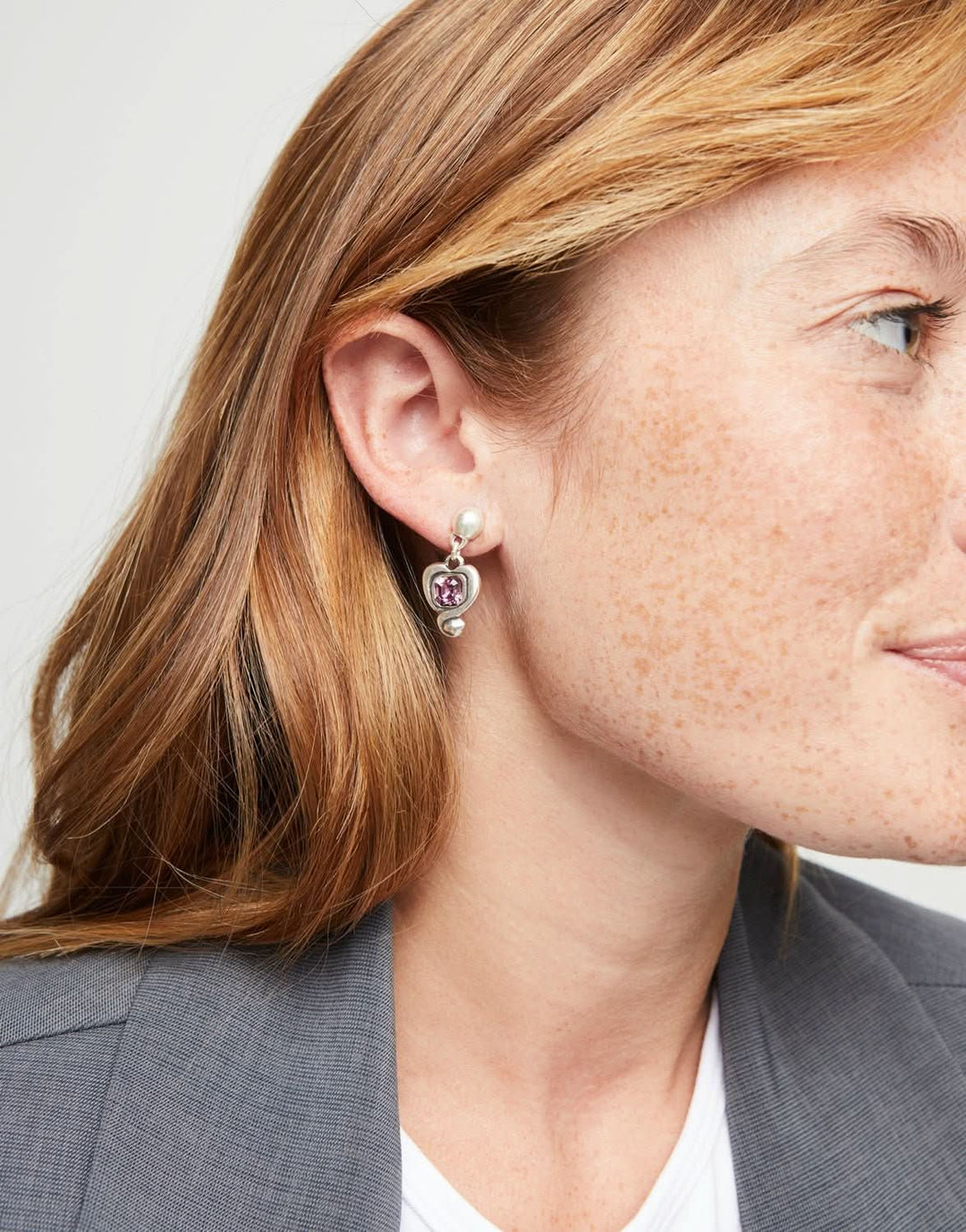 Sterling Silver Plated Ser Expresiva Pink Earrings PEN0997RSAMTL0UUNOde50PEN0997RSAMTL0U