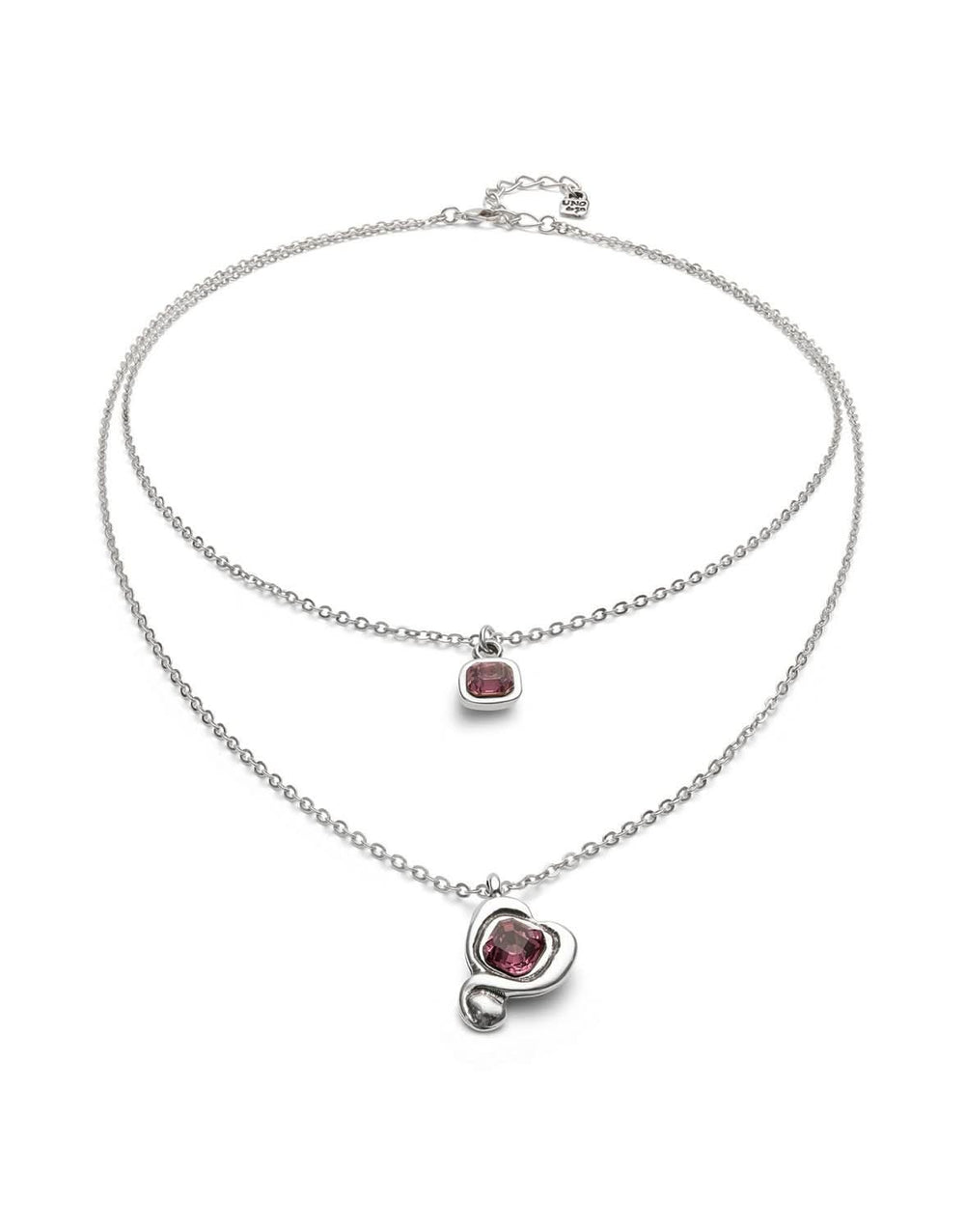 Sterling Silver Plated Ser Expresiva Pink Pendant COL2002RSAMTL0U