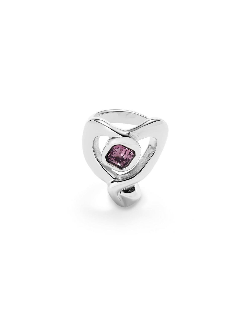 Sterling Silver Plated Ser Expresiva Pink Ring ANI0842RSAMTL